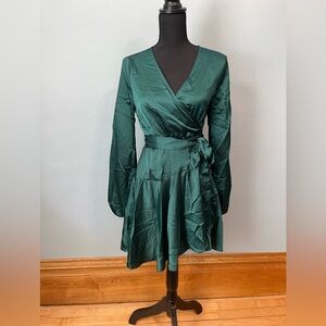 Green Wrap Dress